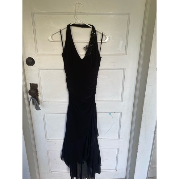 Lipstick Boutique Dresses & Skirts - Halter v-neck Asymmetrical dress